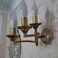 لوستر برنجی ۱۲شاخه|لوستر و چراغ آویز|رشت, معلم|دیوار