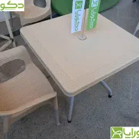 میز و صندلی پلیمری حصیر باف|کافیشاپ و رستوران|مشهد, ویلاشهر|دیوار
