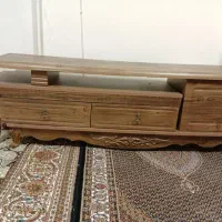 میز تلوزیون دو تیکه چوبی