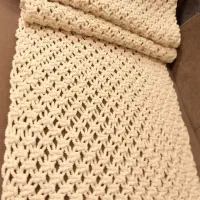 رومیزی مکرومه|پرده، رانر، رومیزی|قم, ولیعصر|دیوار