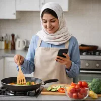 کار درمنزل با گوشی