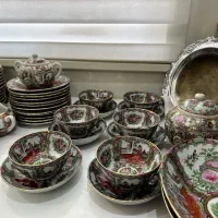 سرویس غذاخوری گلمرغی نقاشی