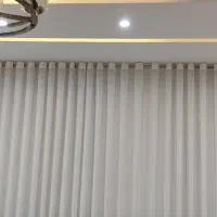 والون پرده رنگ طوسی