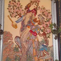 تابلو فرش دستبافت کلک و ابریشم