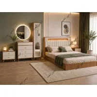 تخت خواب دونفره مدل رستا MDF باکیفیت وقیمت مناسب