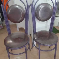 ۱۲عدد صندلی فلزی و پلاستیکی|صندلی و نیمکت|آستانه اشرفیه, |دیوار