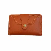 کیف پول و جای کارت چرم طبیعی دست دوز - چرم اکبری