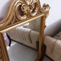 ائینه با تاج چوب طلایی زیبا|آینه|کرمان, |دیوار