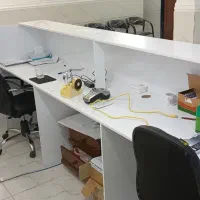 میز تحریر تمام MDF طول ۴ متر