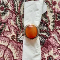 انگشتر نقره عقیق سرخ یمنی