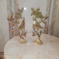 مجسمه گل بلبل برنجی