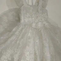 پیراهن عروس سفید بچه گونه|کفش و لباس بچه|گلستان (تهران), |دیوار