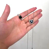 ست گردنبند و انگشتر استیل|بدلیجات|قم, نوبهار|دیوار