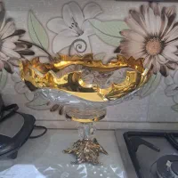 سرویس کریستال خورشیدی لب طلا