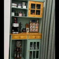 کافی بار چوبی دست‌ساز طراحی سفارشی|بوفه، ویترین، کنسول|بندرعباس, |دیوار