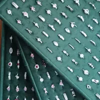 انگشتر طرح جواهری استیل