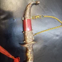 چاقوی تزئینی قدیمی با غلاف|کلکسیون اشیاء عتیقه|اصفهان, پوریای ولی|دیوار