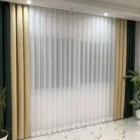 پرده حریر محو ساده و شاین