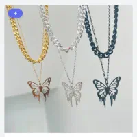 گردنبند پروانه ۲لاین