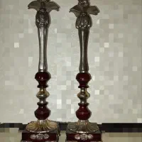 شمع دان ۶۰ سانتی فلزی و چوبی