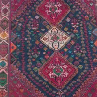 فرش ۱۲۰ در ۱۷۰ دست بافت ایل باصری نیاز به تعمیر|فرش|شیراز, شهرک مدرس|دیوار