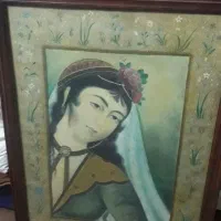 تابلو طرح زن قاجار