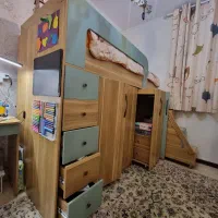تخت دوطبقه از برند کمجا چوب