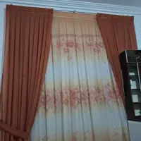 دوتا پرده پنجره  در حد نو