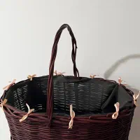 سبد حصیری سه تکه