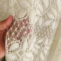 پرده حریر دوخت پیله ابعاد۴متر طول.قد۳متر|پرده، رانر، رومیزی|تربتحیدریه, فتح المبین|دیوار