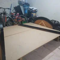 تخت خواب چوبی دونفره|تخت و سرویس خواب|پارس‌آباد, |دیوار
