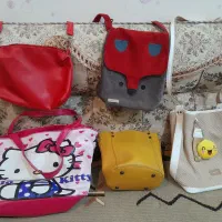 کیف مدرسه و کیف دختر بچه های کوچولو|کیف، کفش، کمربند|دوگنبدان, |دیوار