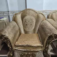 میز ناهار خوری  پارچه ترمه ای بامیز عسلی