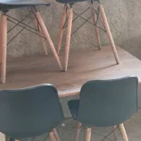 دو سرویس میز و صندلی 3نفره ویک میز پیشخوان جدا