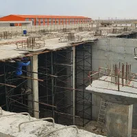 آرماتور بندی و قالب بندی اسکلت بتنی و استخر