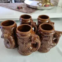 لیوان سرامیکی قدیمی ۵عددی