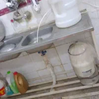 سینک و پایه فلزی زیر ظرفشویی