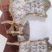 مبل سلطنتی 9نفره باعسلی|مبلمان خانگی و میز عسلی|بروجرد, |دیوار