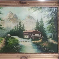 بخاری،تابلو طبیعت و ابگرم کن