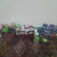 ظروف شیشه ای برای پرکردن ادویه جات او غیره