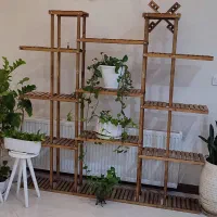 استند گل و گلدان چوب اصل - تمیز سالم بزرگ|صنایع دستی و سایر لوازم تزئینی|ری, حمزهآباد|دیوار