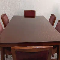 میز نهار خوری ۶ نفره چوب راش