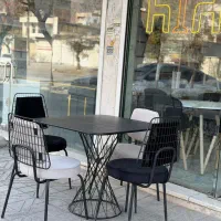 میز و صندلی  فلزی نهارخوری تولیپس ناهارخوری