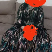 لباس مخمل چین دستی شیک