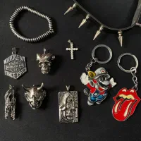 اکسسوری پلاک گردنبند دستبند چوکر گرانج گاثیک