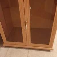 میز  کامپیوتر و قفسه کتاب ام دی اف در حد نو