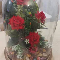 گل داخل شیشه