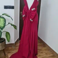 پیراهن مجلسی ارغوانی سایز ۳۸ ۴۰|لباس|کرج, حسین‌آباد|دیوار