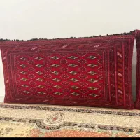 دو عدد پشتی دستباف ترکمن اصل