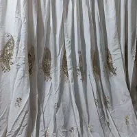 پرده حریر کار شده